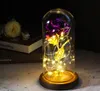 Lila leuchtende Rose in LED-Glaskuppel Produktbild-Vorschau 8