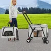 Hundebuggys 51*63*105cm Doppelter Haustierstroller Produktbild-Vorschau 2
