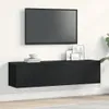 mobile TV vidaXL look rovere nero 120x30x30,5 cm materiale Anteprima dell’immagine prodotto 2