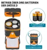 Toboli Batteriebetriebene Campinglampe mit 4 Leuchtmodi LED Produktbild-Vorschau 8