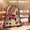 HECKBO Kinder Turnbeutel mit Monster Truck-Motiv | Produktbild-Vorschau 2