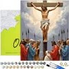 Malen nach Zahlen Erwachsene Religion Jesus Kreuz 50x40 - Produktbild-Vorschau 1