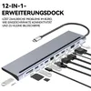 Hubs, 11 in 1 Docking Station USB C Hub, Hub Adapter  für 3 Produktbild-Vorschau 4