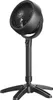 A black Vornado pedestal fan against a white background. Náhled obrázku produktu