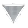 Tenda da sole Lumaland in poliestere triangolare 3 x 3 x 3 Anteprima dell’immagine prodotto 3