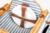 Wiklinowy kosz piknikowy z termotorbą i zastawą dla 2 osób Podgląd zdjęcia produktu 12