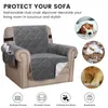 (1 Seater, Grau) Sofabezug Gesteppter dicker Produktbild-Vorschau 5