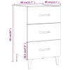 Nachttisch Betongrau 40x40x66 cm Holzwerkstoff Produktbild-Vorschau 8