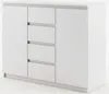 MINIO go for it, Commode IDEA 4, 2 portes 4 tiroirs Blanc Voir les images du produit 1