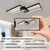 ZMH LED plafondlamp, zwart, 80 cm, dimbaar met Productafbeelding-voorbeeld 4