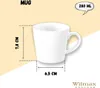 Wilmax Tasse 280 ml Weiß aus Porzellan Produktbild-Vorschau 3