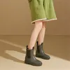 ASKSA Damen Gefuettert Wasserdicht Gummistiefel Halbhohe Produktbild-Vorschau 6