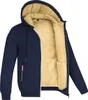 ASKSA Herren Gefuettert Fleece Kapuzenpullover Zipper Produktbild-Vorschau 1