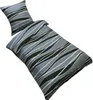 Bettwäsche 135x200 Seersucker Mikrofaser Bettbezug Grau Produktbild-Vorschau 2