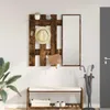 vidaXL Nástenný nočný stolík Údený dub 100 x 10 x 100 cm Náhľad obrázku produktu 2
