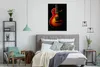 MuchoWow® Gerahmtes Poster Eine rot gefärbte E-Gitarre Produktbild-Vorschau 4