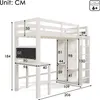 MODFU Hochbett Kinderbett 90x200 cm mit Rausfallschutz, Produktbild-Vorschau 6