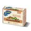 A product package for Wasa Rustikal knäckebrot, featuring an image of the product topped with avocado, cream cheese, and pomegranate seeds. Produktbild-Vorschau