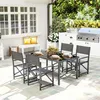 Outsunny Sitzgruppe 5-teilig Essgruppe Stahl für 4 Personen Produktbild-Vorschau 2