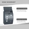 Boîte aux lettres HOMCOM avec couvercle, serrure et fenêtre Voir les images du produit 4