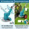 Akku Rasentrimmer mit 2× 2000mAh Akku 21V, Freischneider, Produktbild-Vorschau 5