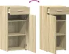 vidaXL Príborník Sonoma dub 45x42,5x93 cm Materiál na báze Náhľad obrázku produktu 7