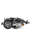 A folded electric wheelchair shown from the side on a white background. Náhľad obrázku produktu