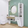 Armoire de salle de bain : Blanc mat, 30 cm x 174 cm x 30 Voir les images du produit 3