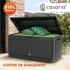 CASARIA Coffre de Rangement Anthracite Aspect Osier 310L Voir les images du produit 1