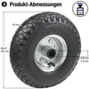 Metafranc Luftrad 260 mm Stahl-Felge 200 kg Tragkraft Produktbild-Vorschau 2