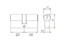 Aqbau® Schließzylinder Profilzylinder 25/30 mm Messing NEU Produktbild-Vorschau 7