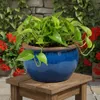Bac à plantes Pot de fleurs « Bavaria » 33 cm bleu royal Voir les images du produit 6