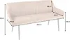 riess-ambiente Design Sitzbank TURIN 160cm braun schwarz Produktbild-Vorschau 14