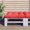 vidaXL Palettenkissen Rot 70x70x12 cm Stoff Produktbild-Vorschau 2