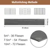 Vigevee Vinyl Laminat 2,51 m² Selbstklebend Dunkelgrau 18 Produktbild-Vorschau 2