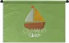 MuchoWow® Wandteppich Wandbehang Boot - Sommer - Gelb Produktbild-Vorschau 1