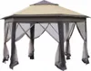 Outsunny Pavillon 4x4m Wasserdicht Pop-up sechseckiger Produktbild-Vorschau 10