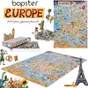 Karte von Europa illustriertes Puzzle 1000 Teile für Produktbild-Vorschau 5