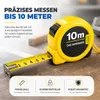 Meracie pásmo 10 metrov s držiakom a aretáciou – odolné Náhľad obrázku produktu 5