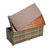 Sitzbank Gartenbank mit Auflagenbox Rattan Kissentruhe Produktbild-Vorschau 5