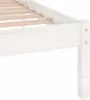 vidaXL Postel z masivu Bílá borovice 200x200 cm Náhled obrázku produktu 6