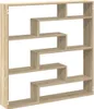 vidaXL Regál Cube 7 priehradiek Materiál na báze dreva dub Náhľad obrázku produktu 1
