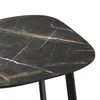 Design Beistelltisch TURIN 50cm dunkle Marmor-Optik Produktbild-Vorschau 2
