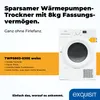 Exquisit Wärmepumpentrockner TWP5803-030 weiss | 8 kg Produktbild-Vorschau 2