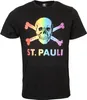 FC St. Pauli - T-Shirt Totenkopf - Regenbogen Produktbild-Vorschau 3