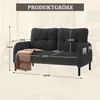 okwish Moderní Dvoumístné Relaxační křeslo s ergonomickým Náhled obrázku produktu 6