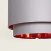 Pendelleuchte Stoff Bello Duo Reflejo Grau Produktbild-Vorschau 5