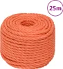 vidaXL Corde de travail orange 10 mm 25 m Polypropylène - Voir les images du produit 2