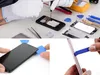 A collage of images showing tools for smartphone repair and a person repairing a smartphone. Produktbild-Vorschau
