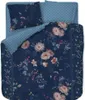 A flat lay of a floral patterned duvet cover and pillowcase set. Produktbild-Vorschau